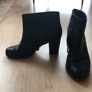 Cole Haan Black Leather Booties